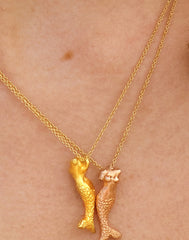 MERMAID RED GOLD | NECKLACE